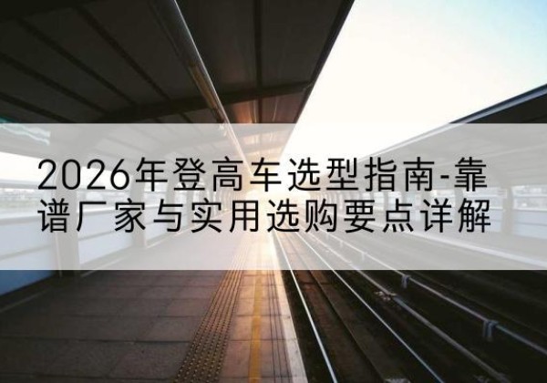 东坡登高车厂家推荐-2026年登高车选型指南-靠谱厂家与实用选购要点详解
